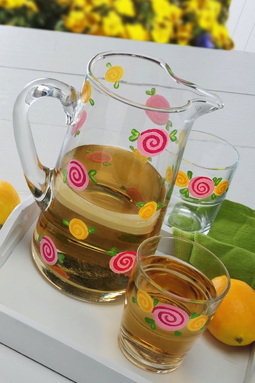 glass painting, folkart enamels